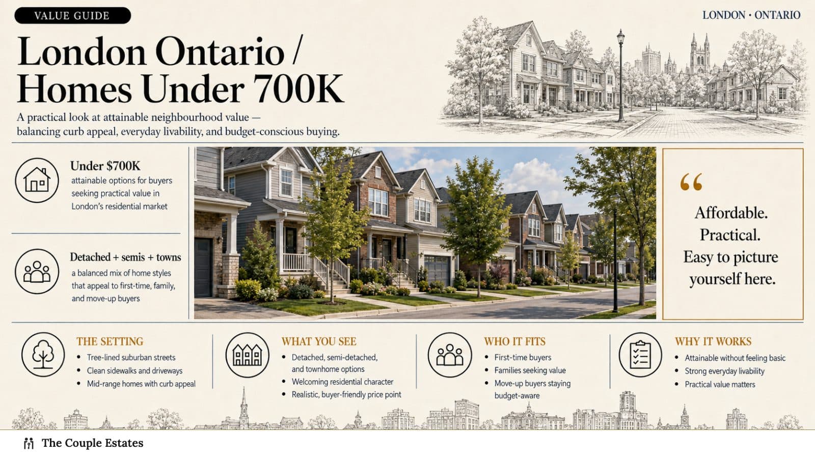 London Ontario streetscape — homes under $700,000