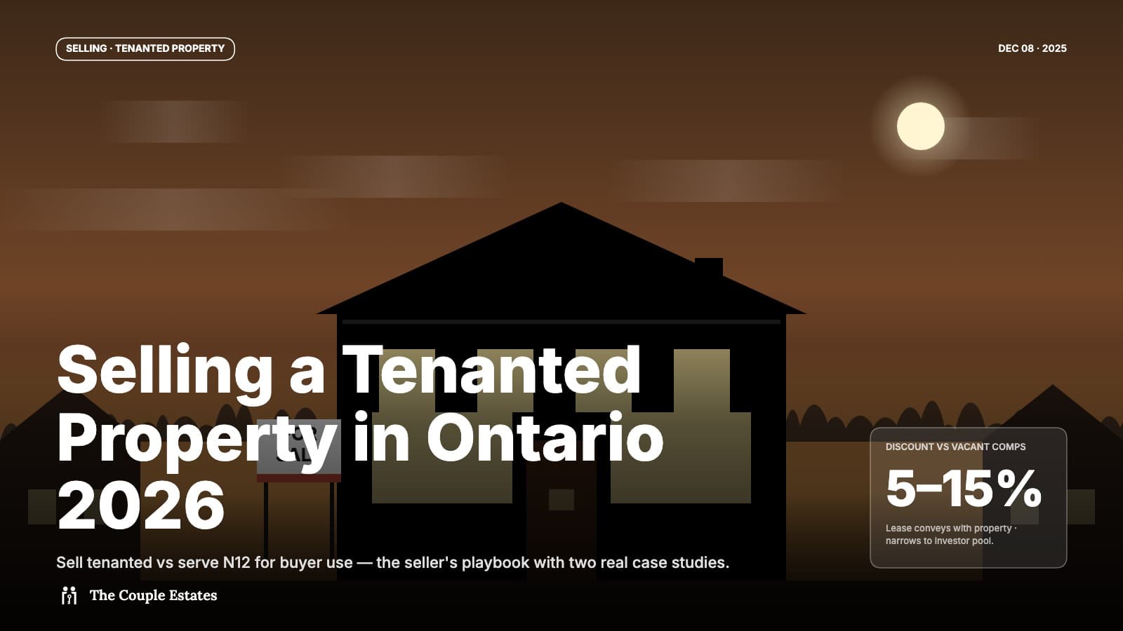 Selling a Tenanted Property in Ontario 2026: N12 Notice, Vacancy, and Buyer Disclosures