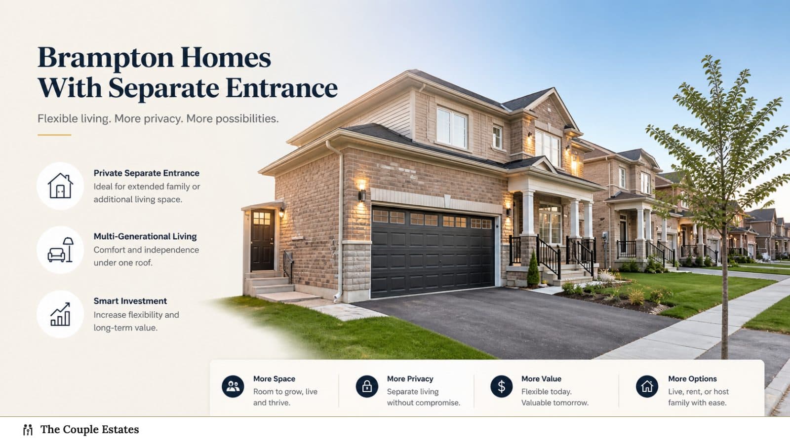 Brampton home with a separate-entrance basement layout
