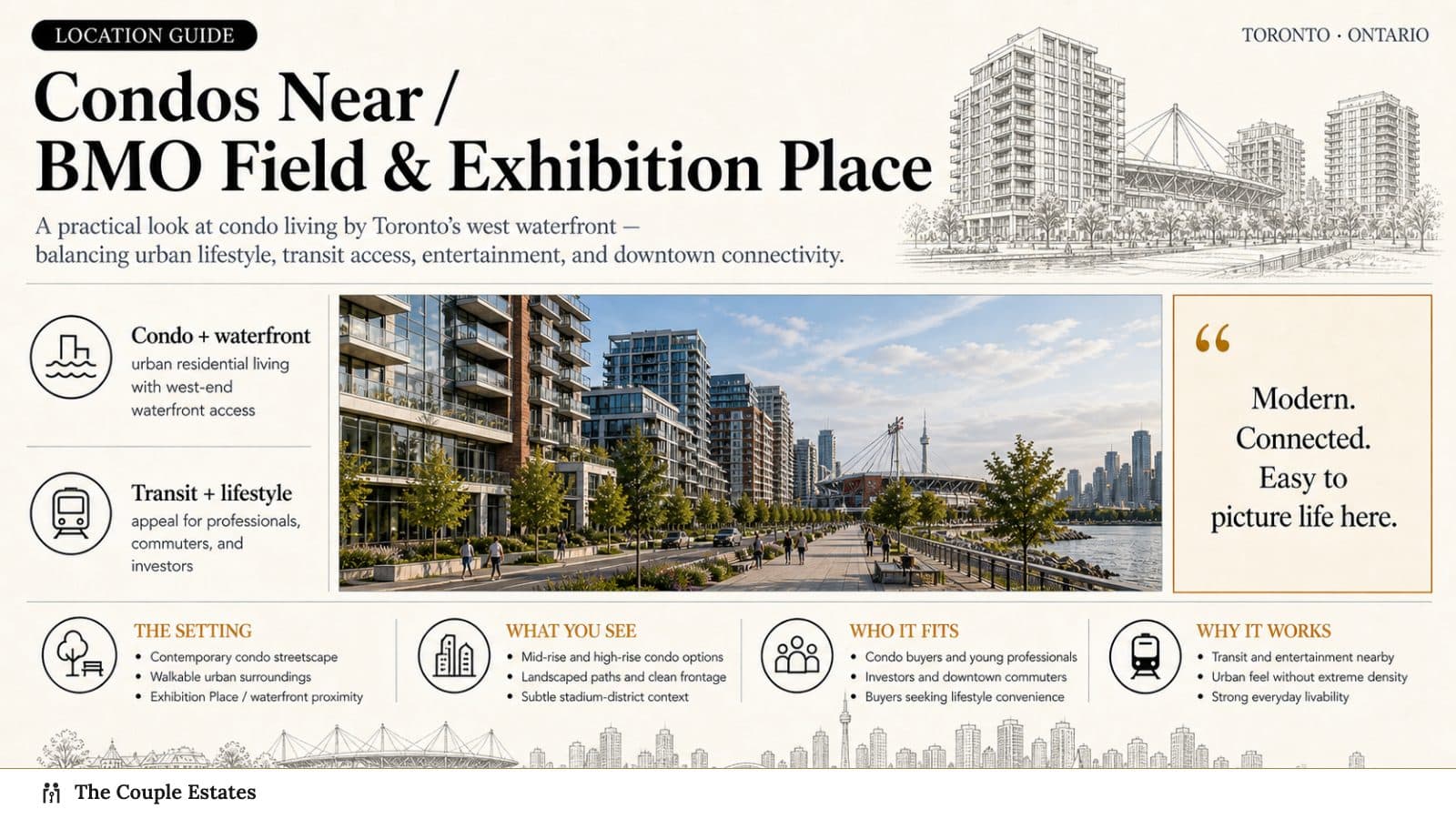 Condos near BMO Field and Exhibition Place — Liberty Village, Fort York, Lakeshore
